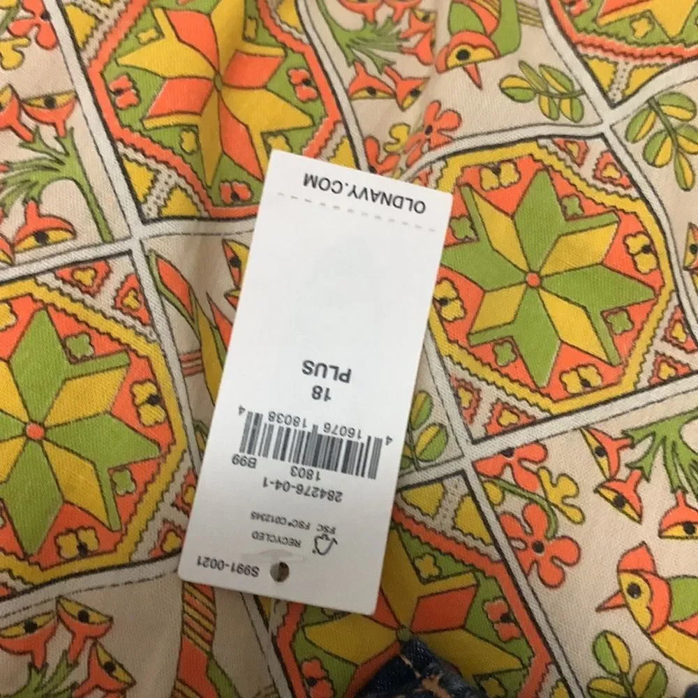 NEW Old Navy Skinny Jeans Women’s Plus Size 18 Blue Denim Pants Flat Waist 16x29